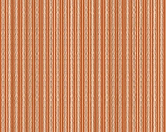 Riley Blake Designs Adel in Autumn Stripes Persimmon (C10827-PERSIMMON) 1/2 Yard Increments