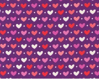 Moda Sincerely Yours Candy Hearts Iris (37610 18) 1/2 Yard Increments