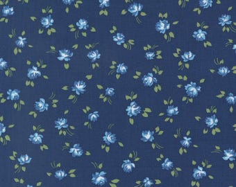 Moda Blueprint Grace Navy (55331 16) by Camille Roskelley 1/2-YD Increments