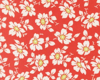 Moda Summer's End Cosmos Persimmon by Fig Tree & Co. (35431 16) 1/2-YD Increments