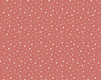 Riley Blake Designs Portsmouth Stars Red (C12918-RED) 1/2 Yard Increments