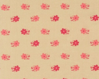 Moda Petals & Polkadots Pinwheels Linen (3083 13) by Bunny Hill Designs- 1/2-YD Increments