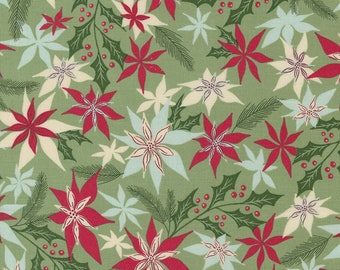 MODA Good News Great Joy Joyful Petals Eucalyptus (45561 17) 1/2-YD Increments