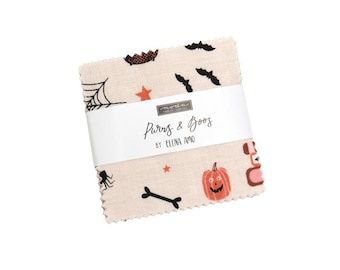 Moda Purrs and Boos Mini Charm Pack (39060MC) Precuts
