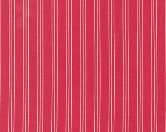 Moda Lighthearted Stripe Red (55296 12) 1/2 Yard Increments