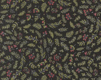 Moda Emmitt and Ivy Holly Black (55695 17) 1/2-YD Increments