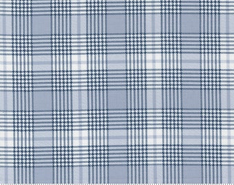 Moda Stateside Plaid Sky by Sweetwater (55614 12) 1/2 Yard Increments