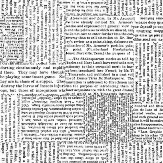 Blank Paradox II Newspaper (3576 01) 1/2 Yard Increments*Low Volume*Text Print*Love Letter*Background*Blender*Low Volume Print*Handwriting
