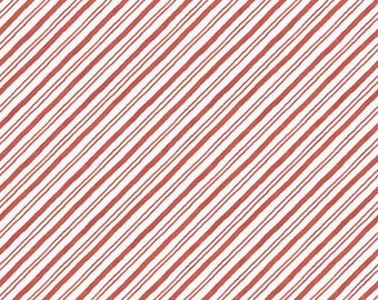Riley Blake Designs Holiday Spirit Stripes Red by Lisa Audit (CD17465-RED) 1/2-YD Increments