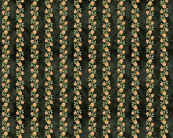 Riley Blake Designs Ghoul Friends Pumpkin Vine Black (C16053-BLACK) 1/2-Yard Increments*Halloween Fabric*Whimsical Halloween*Teresa Kogut