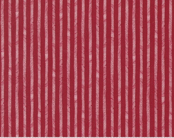 Moda Stateside Stripes Apple Red by Sweetwater (55617 24) 1/2 Yard Increments