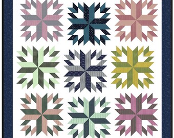 True North Quilt Pattern by Meliss Corry*Star Quilt Pattern*Star Quilt*Star Quilt Pattern*True North Star Quilt*Melissa Corry Quilt*