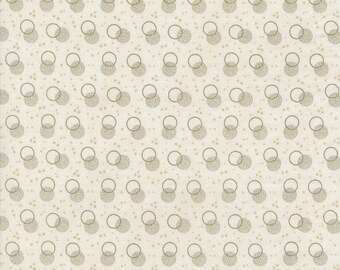 Moda Snowman Gatherings IV Snowball Snow Taupe (49253 15) 1/2-YD Increments*Snowman Gatherings*Winter Blue Fabric*Snowball Fabric*Shadow Dot