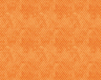 Riley Blake Designs Ghoul Friends Dots Orange (C16057-ORANGE) 1/2-Yard Increments*Halloween Fabric*Whimsical Halloween*Teresa Kogut