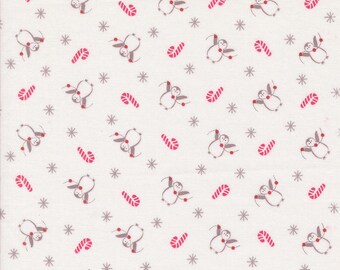 Moda A Very Sweet Christmas Penguin Party Snow (3062 11) 1/2-YD Increments