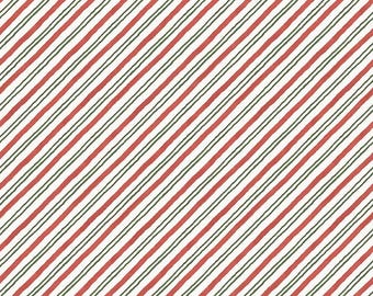 Riley Blake Designs Holiday Spirit Stripes Multi by Lisa Audit (CD17465-MULTI) 1/2-YD Increments