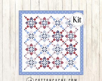 Jubilant Quilt Kit Featuring Star Spangled (CCK 100182) Patriotic Star Quilt Kit*Star Quilt Kit*Patriotic Quilt*Star Spangled Quilt Kit*