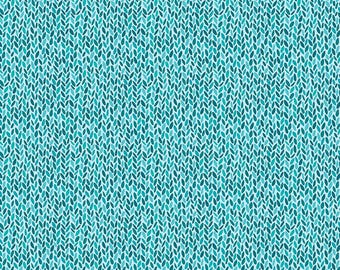Benartex Secret Garden Leaves Teal (13697-54) 1/2-YD Increments*Shelley Cavanna Fabric*Flower Farm Sampler*Floral*Bright Floral*
