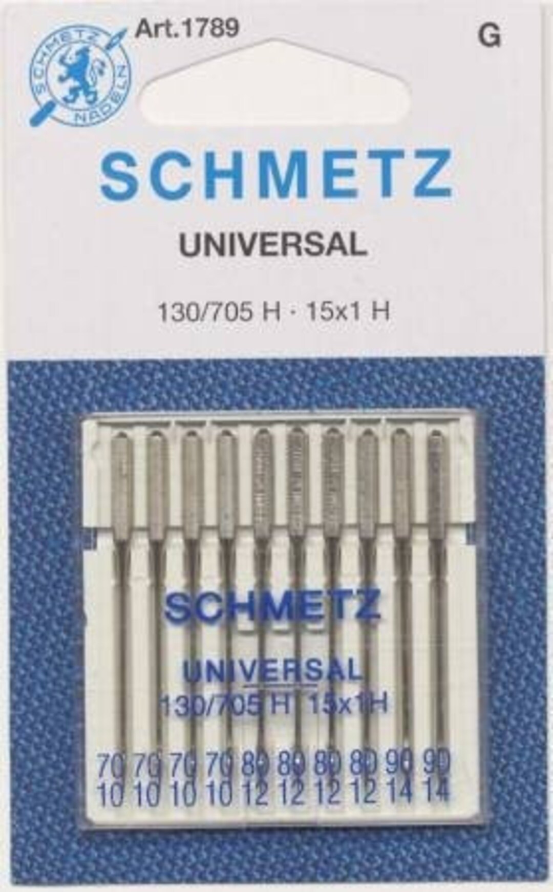 Schmetz Chrome Universal Machine Needles-Size 90/14 10/Pkg