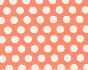 Moda Sincerely Yours Dots Coral (37611 22) 1/2 Yard Increments