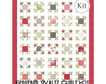 Rosebud Waltz Quilt Kit