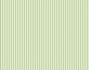 Riley Blake Designs 1/8"Green Stripe (C495-GREEN) 1/2 Yard Increments