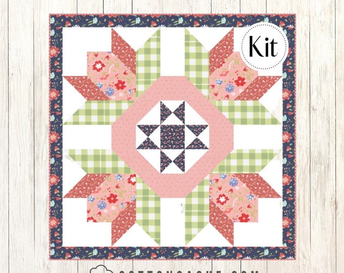 Barn Star 5 Quilt Pattern by Coriander Quiltssunwashed Quilt Etsy