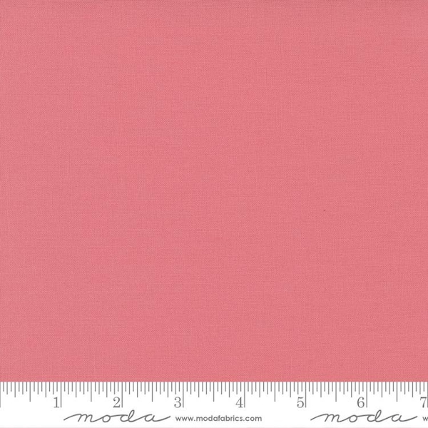 Moda Bella Solids Rose Water (9900 425) 1/2 Yard Increments*Pink Solid*Pink Fabric*Basic Pink Cotton*Rose Pink Bella Solid*Moda Solid*Pink