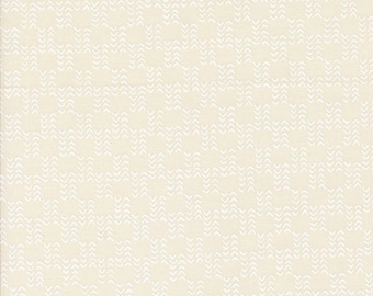 Moda Emmitt and Ivy Sweater Stripes Vanilla White (55697 21) 1/2-YD Increments