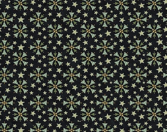 Riley Blake Designs Naughty or Nice Trees Black (C16264-BLACK) 1/2-Yard Increments