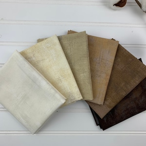 Moda Grunge Brown/Tan Stash Builder FQ Bundle*CC 1048*Brown FQ Bundle*Moda Grunge*Assorted Bundle*Stash Builder*Grunge Brown*Tan Fat Quarter