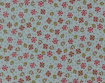 Moda Chilly Christmas Flowers Storm (55712 15) 1/2-YD Increments