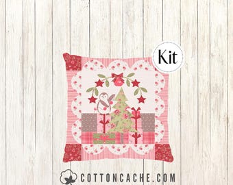 Jingle Bells & Christmas Eve Pillow Kit featuring A Very Sweet Christmas by Bunny Hill Designs