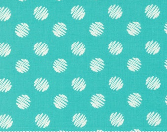 Moda Love Lily Scribble Dot Surf (24113 17) 1/2-YD Increments