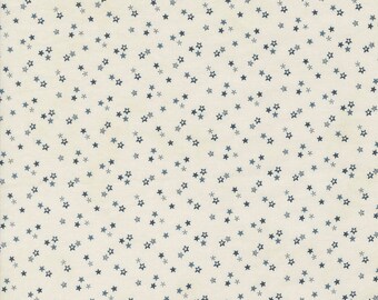 Moda Snowman Gatherings IV Snowy Night Snow (49256 11) 1/2-YD Increments*Snowman Gatherings*Winter Blue Fabric*Star Fabric*Star Blender*