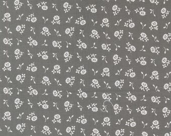 Moda Cali Co Cameo Ditsy Slate (29195 44) 1/2-YD Increments*Corey Yoder*Cali Co Fabric*Novelty*Cali Co Floral*Small Floral*Gray