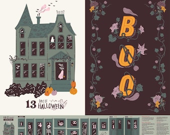 AGF Ghostly & Haunted 13 Days of Halloween Panel (GHH13145) 1-YD Increments