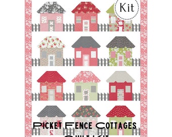 Picket Fence Cottages Quilt Kit
