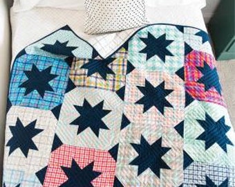 Classic Stars Quilt Pattern by Quilty Love