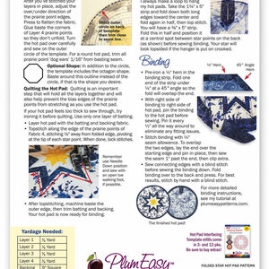 Round Folded Star Hot Pad - PlumEasy Patterns