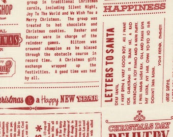 Moda Emmitt and Ivy The News Red (55690 21) 1/2-YD Increments