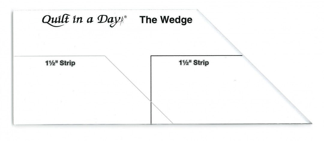 Wedge Ruler Quilt Ruler*wedge Ruler*quilt in A Day Ruler*quilter Ruler ...