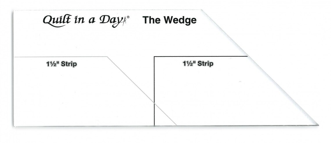 Sewing Wedge Ruler Wedge Ruler Quilt Ruler*wedge Ruler*quilt in A Day Ruler*quilter Ruler ...