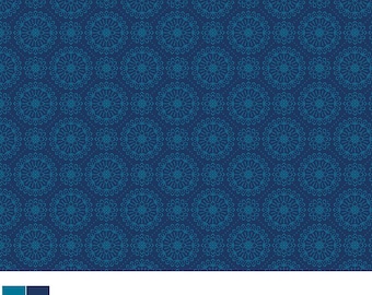 Benartex Among the Wildflowers II Meadowsweet Indigo (17106-11) 1/2-YD Increments