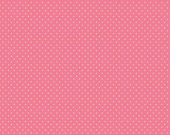 Riley Blake Designs White Swiss Dot on Lipstick (C670-LIPSTICK)