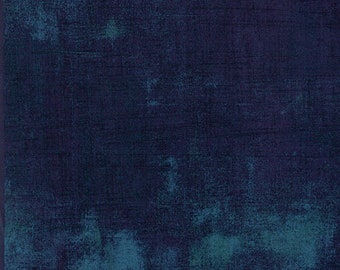 Moda Grunge Basic Blue Steel (30150 385) 1/2 Yard Increments
