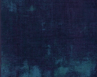 Moda Grunge Basic Blue Steel (30150 385) 1/2 Yard Increments