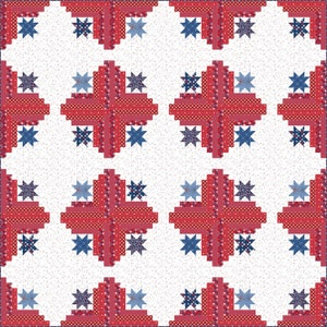 Star Spangled Quilt Pattern by Amanda Castor*Flag Quilt Pattern*Flag Quilt*Star Spangled Quilt*Patriotic Quilt*Stars and Stripes*Patriotic