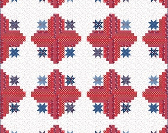Stars and Stripes 2 Quilt Pattern by Amanda Castor
