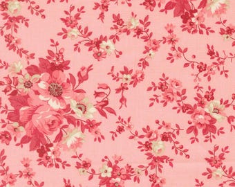 Moda Petals & Polkadots Blossoms Blush (3080 14) by Bunny Hill Designs- 1/2-YD Increments